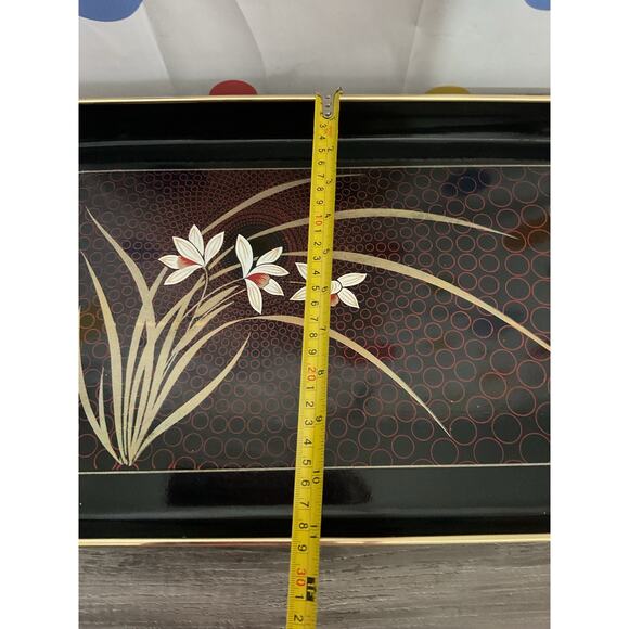 Vintage Japan Laquered Tray 18.5” x 11.25” - Picture 7 of 16